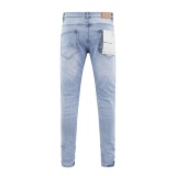 Purple Brand Fashion Distressed Wash Slimming Small Leg Jean
