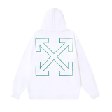 Off White Fashion Banknote Arrow Crocodile Banknote Arrow Printed Hoodie Couple Casual Loose Sweatshirt