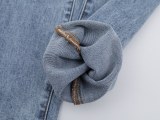 Purple Brand Fashion Diamond Slimming Small Leg Jeans