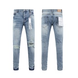 Purple Brand Fashion Distressed Wash Slimming Small Leg Jean