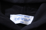 Off White Fashion Portrait Arrow Printed Hoodie Unisex Casual Loose Sweatshirt