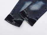 Purple Brand Fashion Distressed Slimming Small Leg Jeans