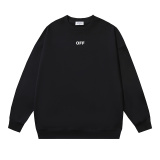 Off White Fashion Croco Arrow Printed Round Neck Sweatshirt Unisex Casual Loose Sweatshirt