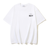 Off White Classic White Cloud Arrow Printed Short Sleeve Unisex Casual Loose T-shirt