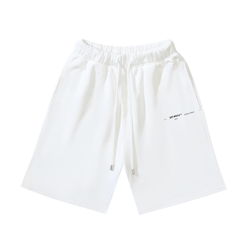 Off White Classic 3D Arrow Printed Shorts Couple Versatile Matte Casual Pants