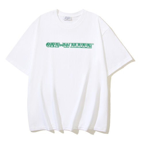 Off White New Fashion Cash Arrow Printed Short Sleeve Unisex Casual T-shirt