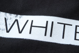 Off White Fashion Dissolved Zebra Stripe Printed Short Sleeve Unisex Casual Loose T-shirt