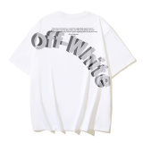 Off White New Classic Logo Printed T-shirt Unisex Casual Short Sleeve