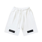 Off White Fashion Graffiti Slant Stripe Printed Shorts Couple Versatile Matte Casual Pants