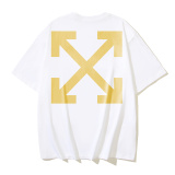 Off White Fashion Angel Arrow Printed Short Sleeve Unisex Casual Loose T-shirt