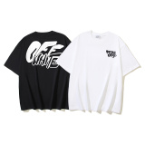 Off White Personalized Logo Printed Short Sleeve Unisex Casual Loose T-shirt