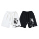 Off White New Fashion Religious Oil Painting Arrow Printed Shorts Unisex Casual Sports Pants