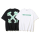 Off White New Fashion Cash Arrow Printed Short Sleeve Unisex Casual T-shirt