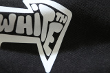 Off White Retro Washed Screw Arrow Printed Short Sleeve Unisex Casual Loose T-shirt