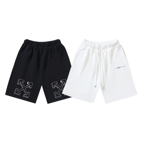 Off White Classic 3D Arrow Printed Shorts Couple Versatile Matte Casual Pants