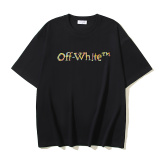 Off White New Fashion Camo Logo Printed Short Sleeve Unisex Casual T-shirt