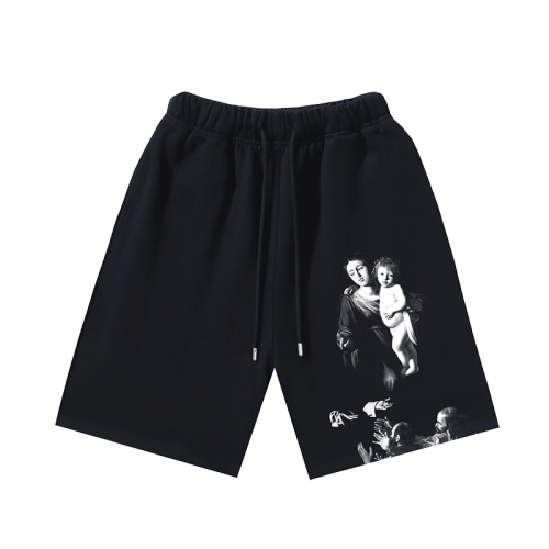 Off White New Fashion Religious Oil Painting Arrow Printed Shorts Unisex Casual Sports Pants