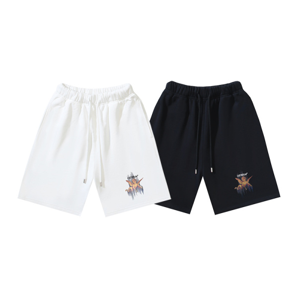 Off White New Fashion Angel Printed Shorts Unisex Casual Sports Pants