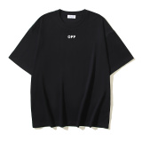 Off White New Fashion Croco Arrow Printed T-shirt Unisex Casual Short Sleeve