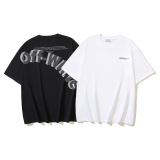 Off White New Classic Logo Printed T-shirt Unisex Casual Short Sleeve