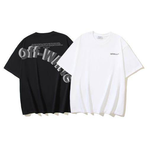 Off White New Classic Logo Printed T-shirt Unisex Casual Short Sleeve