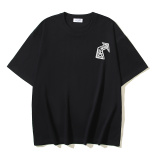 Off White Classic Screw Arrow Printed Short Sleeve Unisex Casual Loose T-shirt