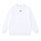 Off White Fashion Croco Arrow Printed Round Neck Sweatshirt Unisex Casual Loose Sweatshirt