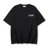 Off White Classic Graffiti Arrow Printed Short Sleeve Unisex Casual Loose T-shirt