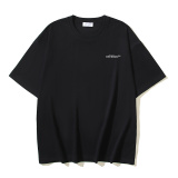 Off White Classic Religious Oil Painting Printed Short Sleeve Unisex Casual Loose T-shirt