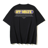 Off White New Fashion Skate Logo Printed Short Sleeve Unisex Casual T-shirt