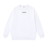 Off White Fashion 3D Graffiti Arrow Printed Round Neck Hoodie Unisex Casual Loose Sweatshirt