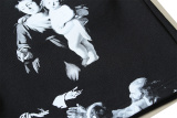 Off White New Fashion Religious Oil Painting Arrow Printed Shorts Unisex Casual Sports Pants