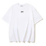 Off White New Fashion Croco Arrow Printed T-shirt Unisex Casual Short Sleeve