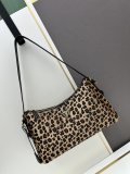 Prada New Autumn/Winter Fashion Leopard Pattern Underarm Bag Crossbody Bag Size: 39x23x8 CM