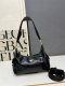 Prada New Classic Leather Exploration Bag Shoulder Bag Crossbody Bag Size: 32x22x11.5 CM