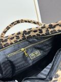 Prada New Autumn/Winter Fashion Leopard Pattern Handbag Crossbody Bag Size: 38x30x11 CM
