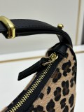 Prada New Fashion Leopard print Underarm Bag Crossbody Bag Size: 23x14x6 CM
