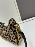 Prada New Autumn/Winter Fashion Leopard Pattern Underarm Bag Chain Strap Crossbody Bag Size: 22 CM