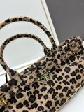 Prada New Autumn/Winter Fashion Leopard Pattern Handbag Crossbody Bag Size: 32x16x10 CM