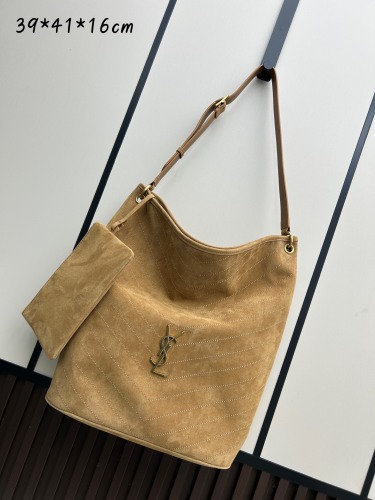 Yves Saint Laurent New Fashion Retro Suede Hobo Bag Size: 39x41x16 CM