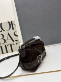 Loewe New Fashion Matte Leather Handbag Crossbody Bag Size: 24x16.5x10.5 CM