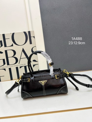 Prada New Retro Mini Leather Shoulder Bag Size: 23.5 x 12 x 9 CM