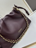 Loewe Fashion Wrinkle Knot Sheepskin Chain Shoulder Bag Crossbody Bag Size: 30 x 10.5 x 20 CM