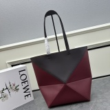 Loewe New Fashion Foldable Leather Handbag Crossbody Bag Size: 25.5x14.5x31.5 CM