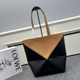 Loewe New Fashion Foldable Leather Handbag Crossbody Bag Size: 25.5x14.5x31.5 CM