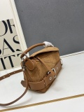 Loewe New Fashion Matte Leather Handbag Crossbody Bag Size: 24x16.5x10.5 CM