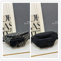 Dior New Classic Embroidered Flip Waist Bag Crossbody Bag Size: 39 x 17 x 10.5 CM