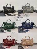 Balenciaga New Fashion Crocodile Pattern Leather Motorcycle Bag Crossbody Bag Size: 30 x 20 x 10 CM