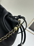 Loewe Fashion Wrinkle Knot Sheepskin Chain Shoulder Bag Crossbody Bag Size: 30 x 10.5 x 20 CM