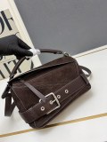 Loewe New Fashion Matte Leather Handbag Crossbody Bag Size: 24x16.5x10.5 CM